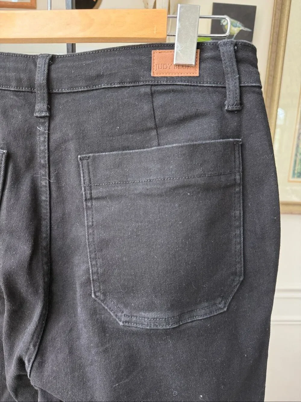 NWOT Judy Blue High Waist Cargo Cuff Jogger Denim Jeans Black 11 30 12
